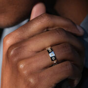 Tate silver band ring
